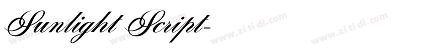 Sunlight Script字体转换